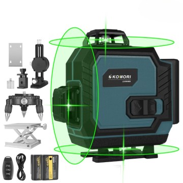 【Komori森森機具】 16線水平儀 戶外水平儀 高精度水平儀 水平儀 鐳射水平儀 貼墻貼地墨