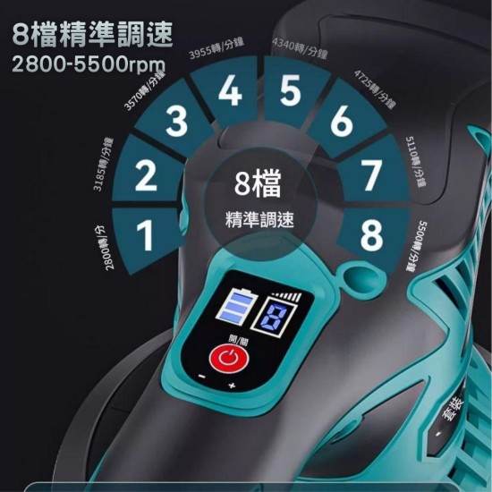 【Komori 森森機具】現貨 牧田款 21V汽車美容鋰電拋光機 汽車拋光機 拋光機 打磨機 研磨機 抛光機 磨光機