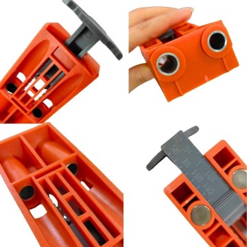 【Komori 森森】木工斜孔定位器 帶磁性 便攜式定位打孔器 木工鑽孔夾具 工具組 木工配件 螺絲打孔