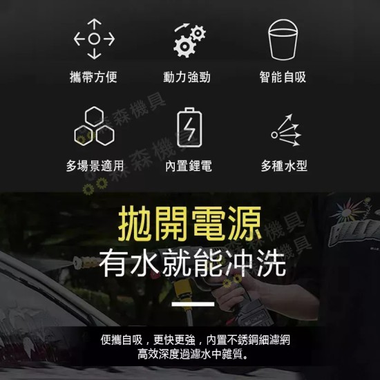 【Komori森森機具】現貨 高壓清洗機 電動水槍 洗車機高壓清洗機 電動洗車水槍 無線便攜式水槍 電動洗車機 洗車水槍 【Komori森森機具】現貨 高壓清洗機 電動水槍 洗車機高壓清洗機 電動洗車水槍 無線便攜式水槍 電動洗車機 洗車水槍