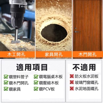 【Komori 森森機具】現貨 開孔器 六角柄開孔器 木頭開孔器 木工開孔器 6.35mm專業級16-25mm加長螺旋型 木板木頭塑料木材擴