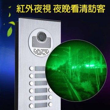 【Komori 森森機具】現貨 可視門鈴 對講機 7寸可視門鈴 彩色可視對講機 門禁系統 1對2-6 監視器 中控開鎖 門鈴 保固一年
