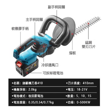  【Komori森森機具】 牧田款 無刷綠籬機 綠籬機 電動籬笆剪 1880W籬笆剪枝機 修枝剪 圍籬剪雙刃鋰電修籬機 園藝