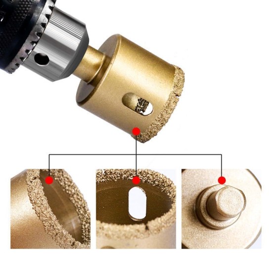 【Komori森森機具】現貨 電鑽開孔器大理石開孔器 玻璃開孔鑽12件組 6-35mm磁磚 水泥 乾濕兩用