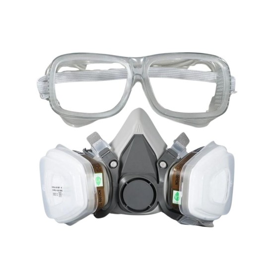 【Komori 森森機具】現貨 防毒面具 防毒面罩 防毒口罩 噴漆口罩 雙口型防毒面具 噴漆 打磨 拋光 防塵 防灰